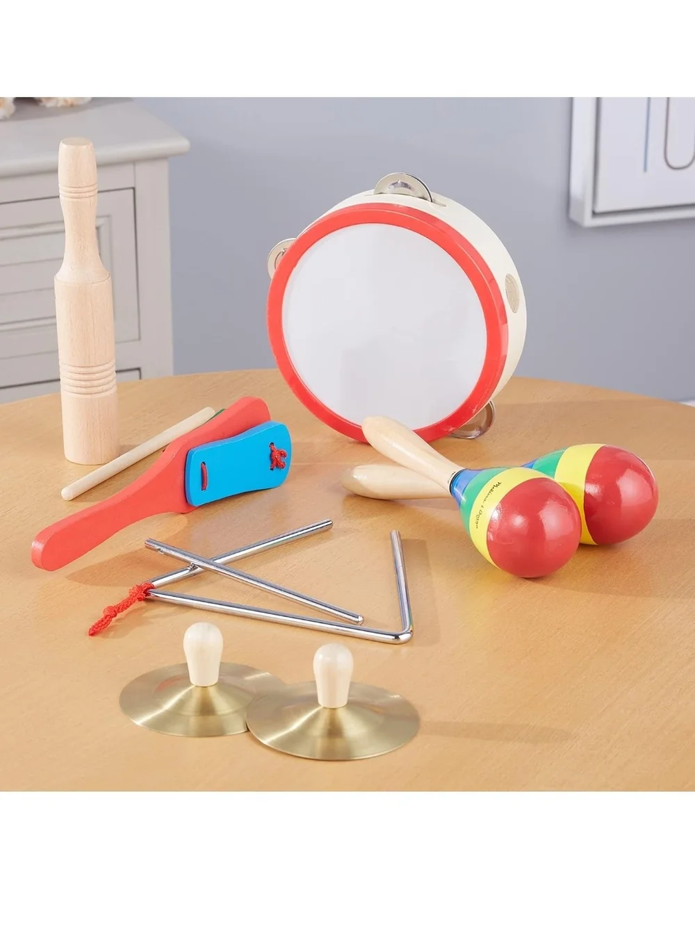 Melissa & Doug Multicolor Wooden Band 10 Piece Set